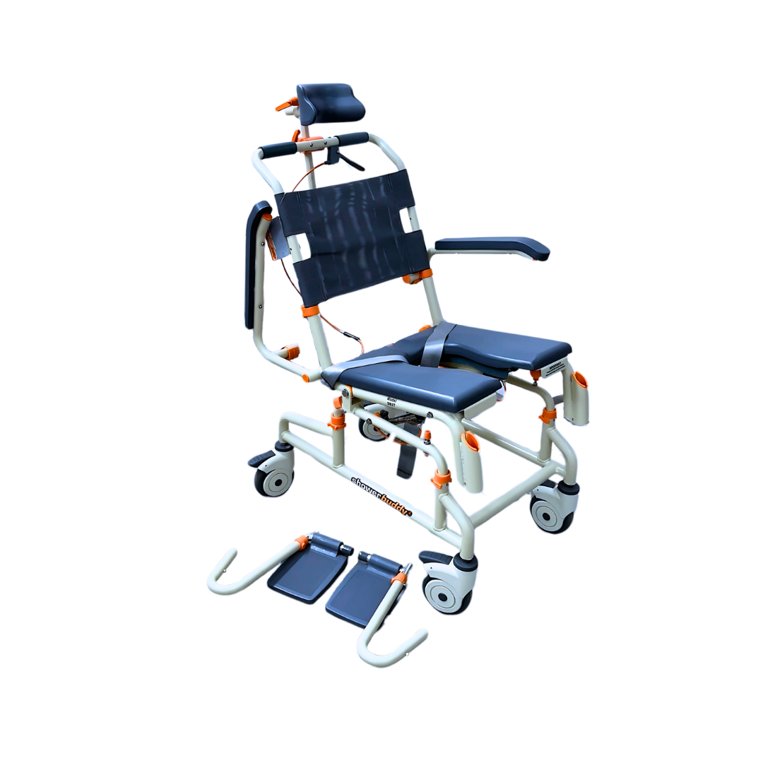 ShowerBuddy Roll-In Buddy Tilt in Space Mobile Commode