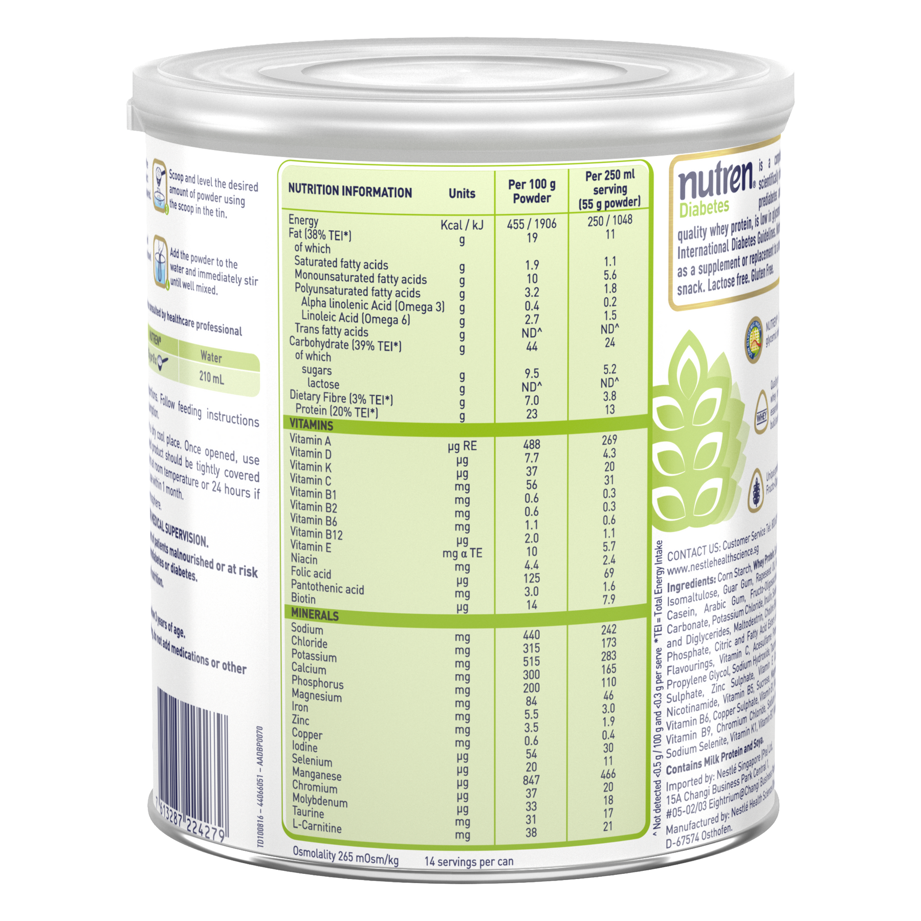 Nestlé Nutren Diabetes Powder 800g