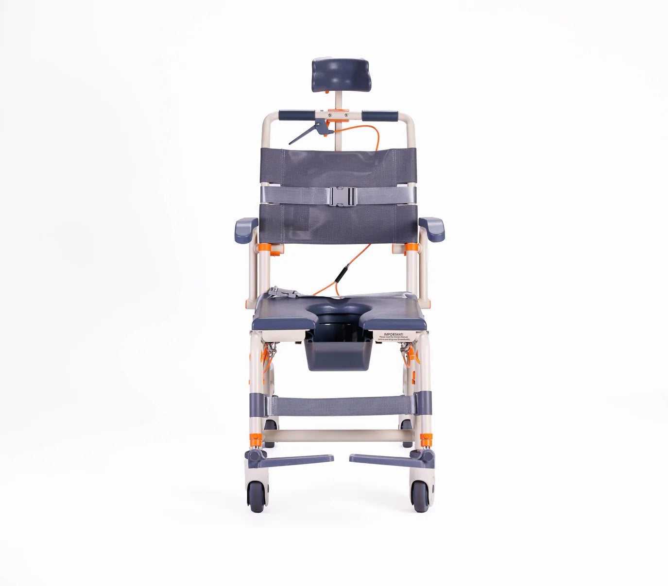 ShowerBuddy Roll-In Buddy Tilt in Space Mobile Commode