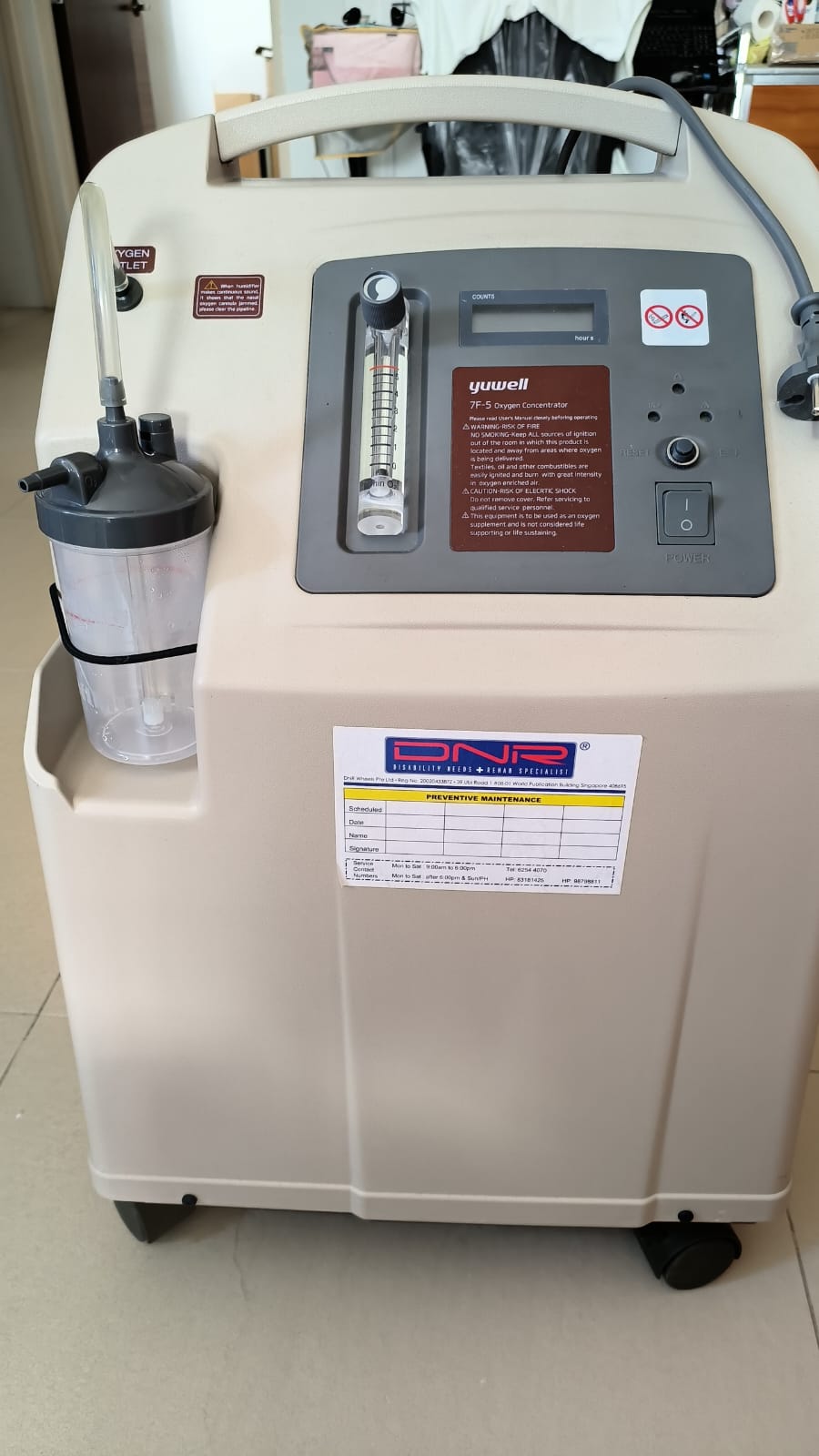 Second Hand Oxygen Concentrator (PLS SEE DESCRIPTION)