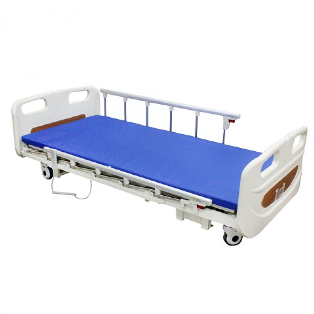 3 Functions Electric Hospital Bed Low Bed with Dual Side Rail - DNR WHEELS PTE LTD