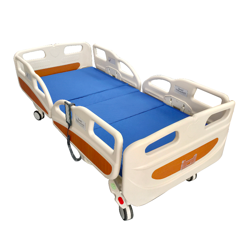 Electric 5 Functions Bed with Quad Rails full view
