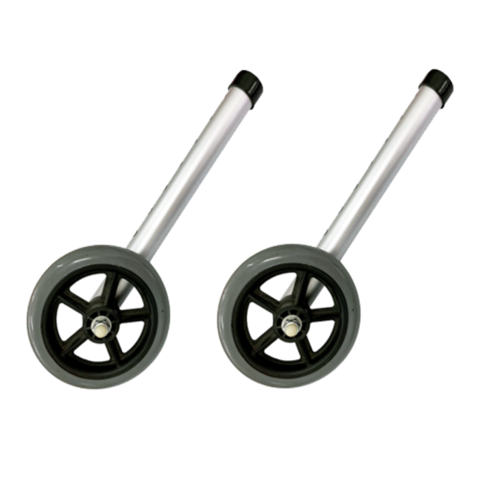 DNR Wheels - 5" Castor Wheels Attachment for Walking Frame (Pair)