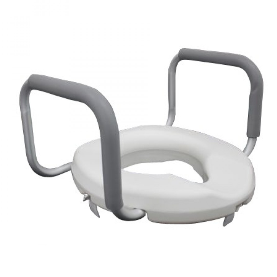thumbnail image 2 of Universal Adjustable Raised Toilet Seat With Arms | Mobility Care 2 of 14
