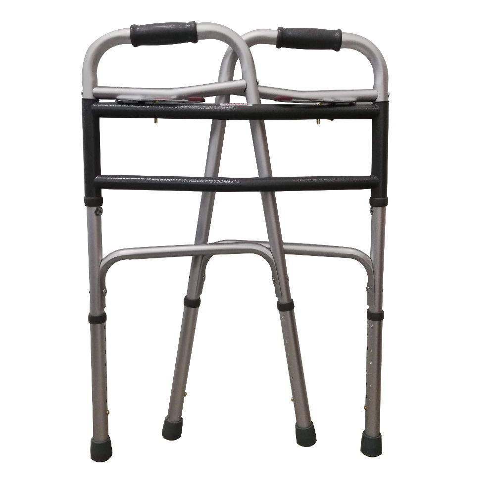 Foldable Bariatric Walking Frame folded