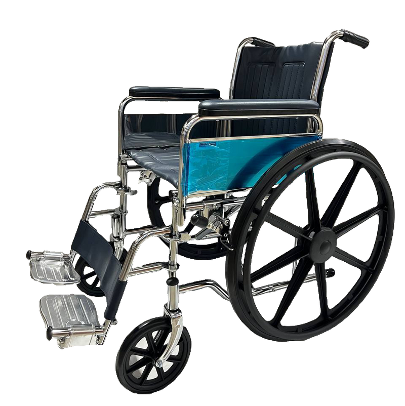Chrome Detachable Wheelchair