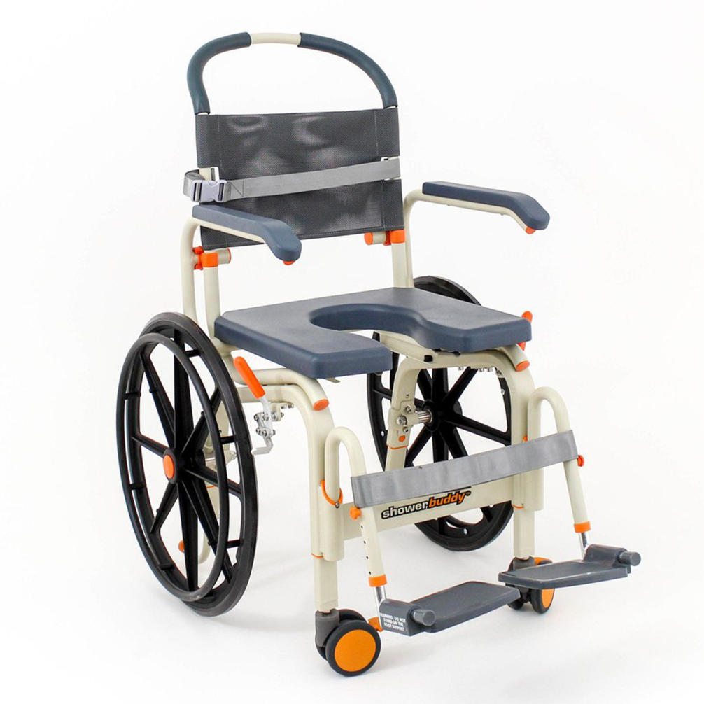 DNR Wheels - Shower Buddy Roll-InBuddy Self-Propel Commode