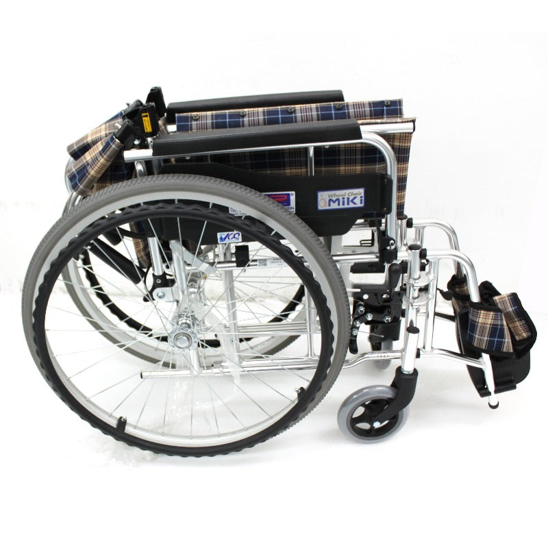 Miki Detachable Wheelchair Foldback with Assisted Brakes (folded)