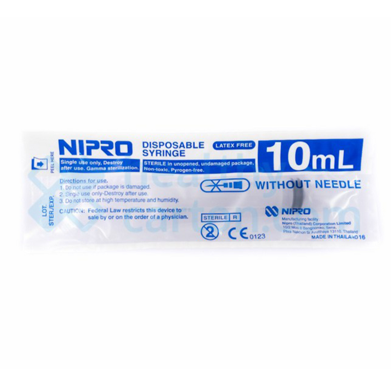 DNR Wheels - Nipro Disposable Syringe STERILE 10 ml Syringe 