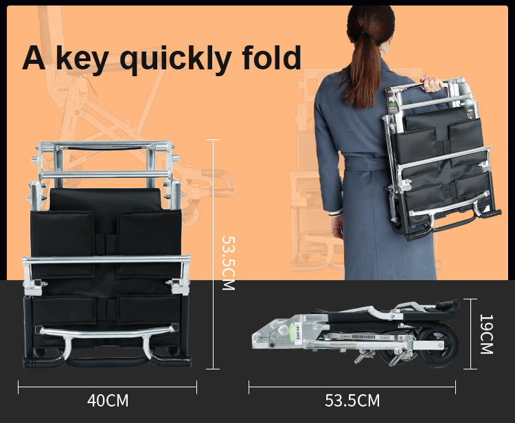 Transport wheelchair