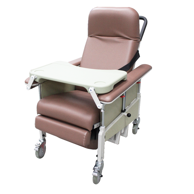 DNR Mobile Geriatric Chair with Drop Down Armrest & Tray