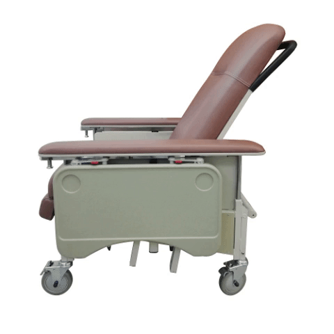 DNR Mobile Geriatric Chair with Drop Down Armrest