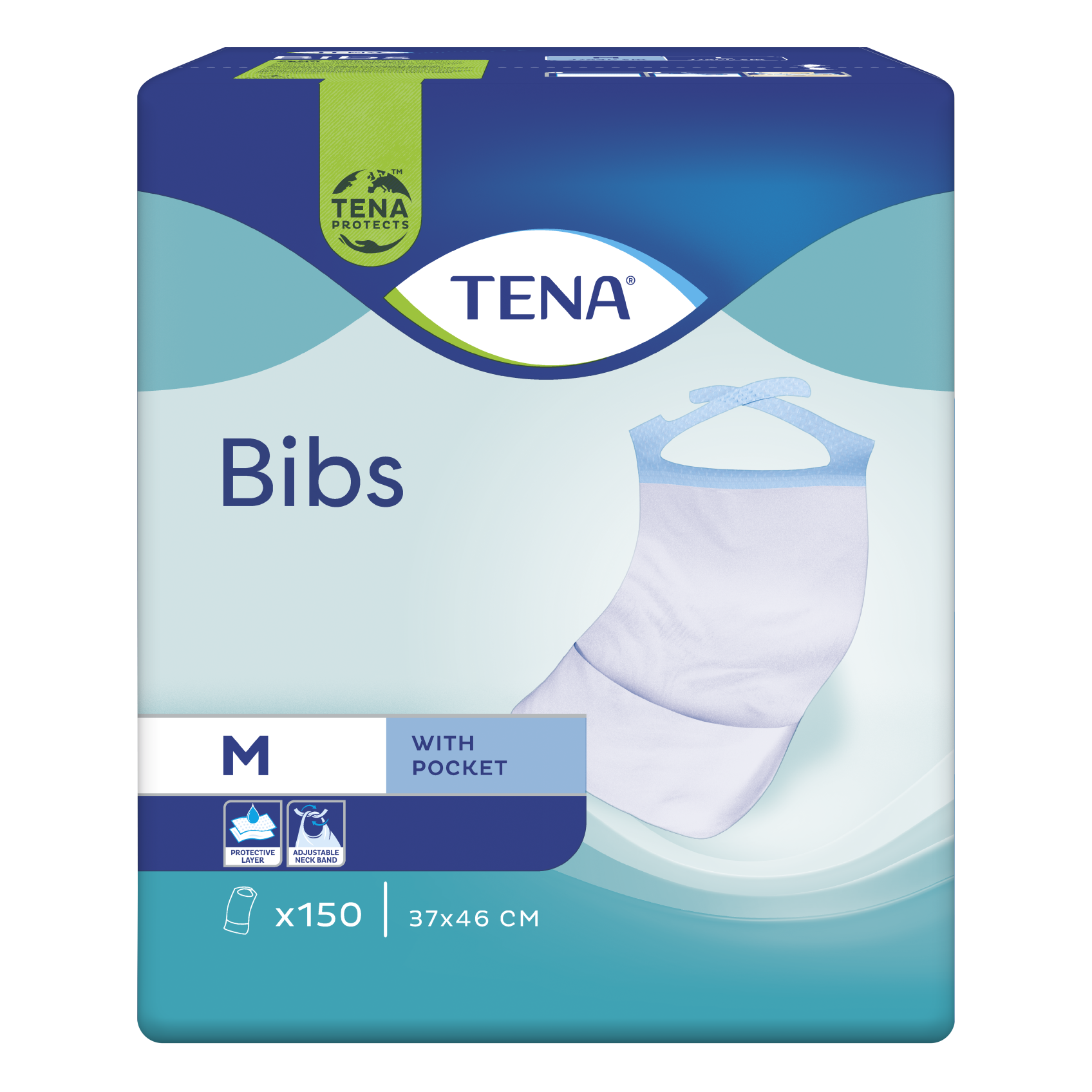 TENA Disposable Serviette Bibs