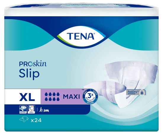 TENA ProSkin Slip Maxi XL Adult Diapers | 8 Drops