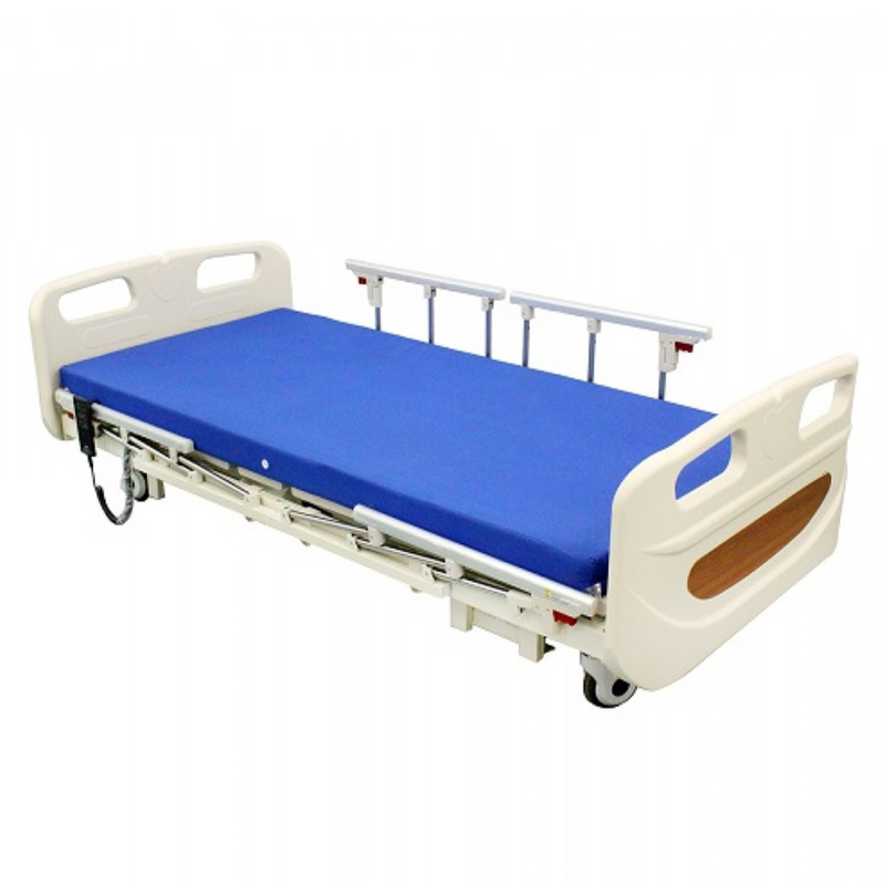 3 Functions Electric Hospital Bed Low Bed with 4 Side Rails - DNR WHEELS PTE LTD