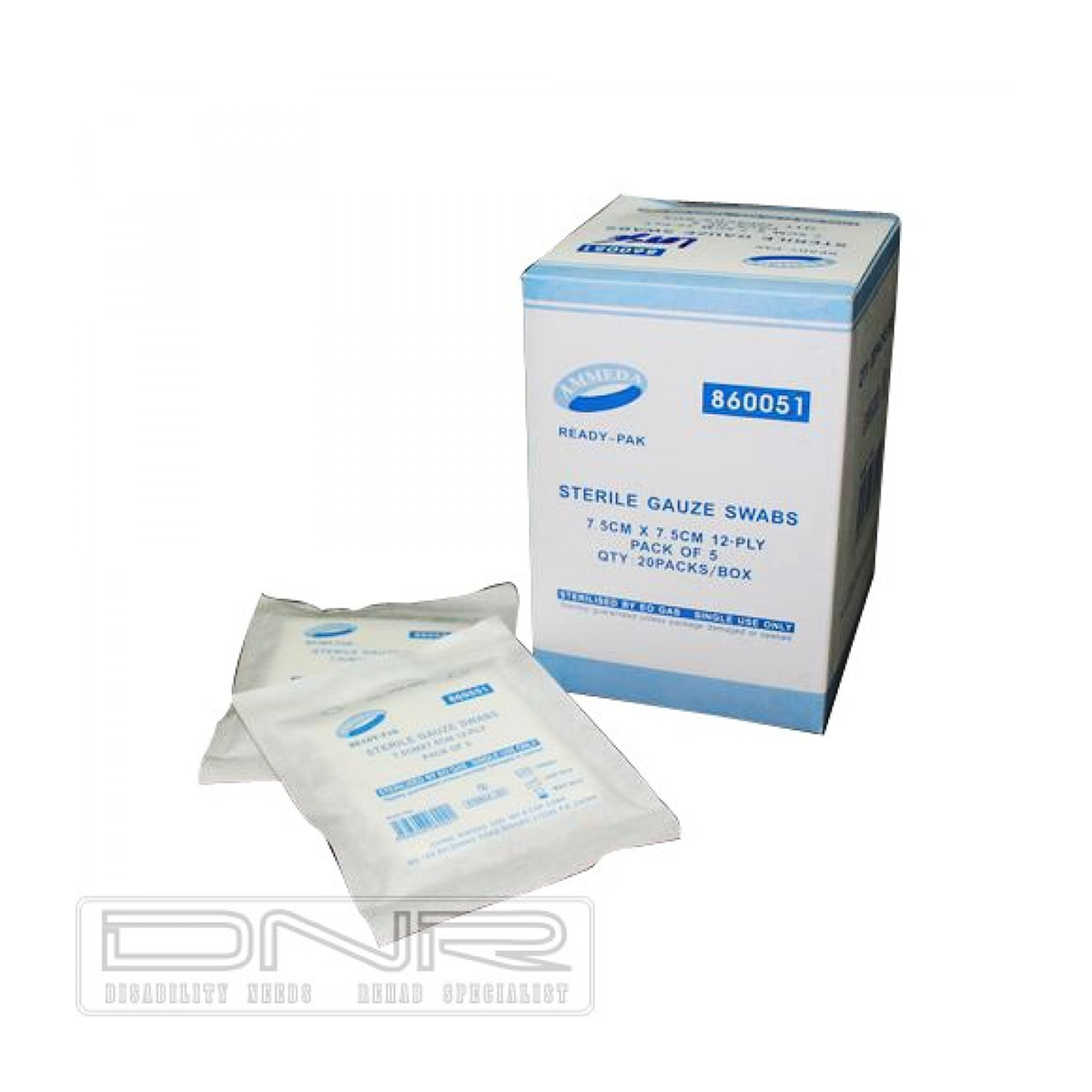 DNR Wheels - Ammeda Sterile Gauze Swab 7.5 x 7.5 cm