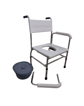 Stainless Steel Stationary Commode