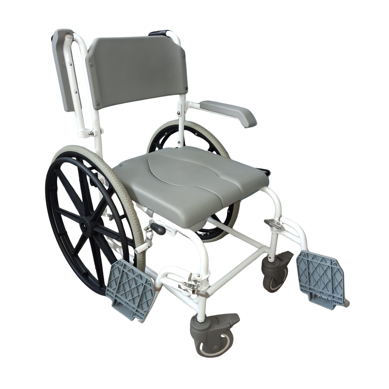 Deluxe Self-Propelled Shower Commode Chair