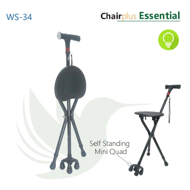 Chairplus Smart Cane with Seat