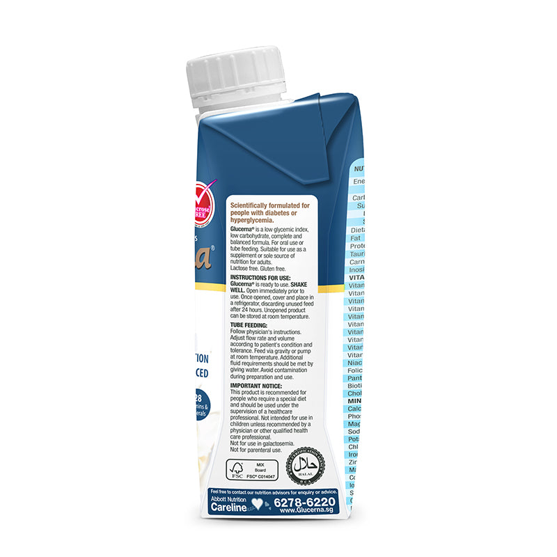 Abbott Glucerna Liquid 250ml (NEW PACKAGING)