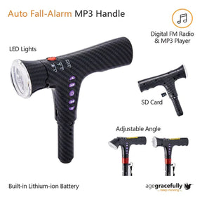 Smart Carbon Quad Cane