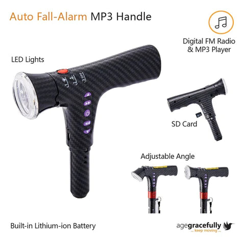 Smart Carbon Quad Cane