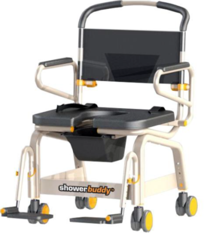 ShowerBuddy Height Adjustable Padded Bariatric Commode 26"