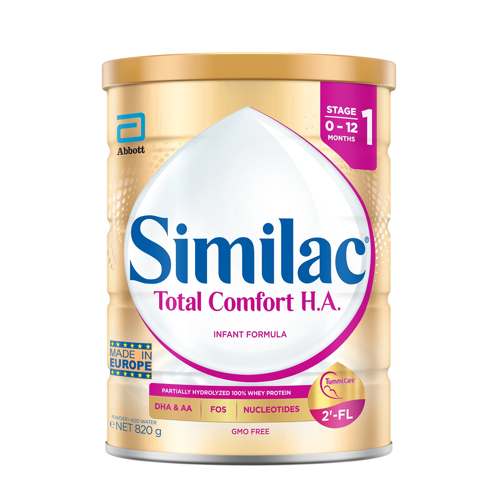 Similac Total Comfort Stage 1 Infant Formula Milk Powder 820g (Up to 12 Months)
