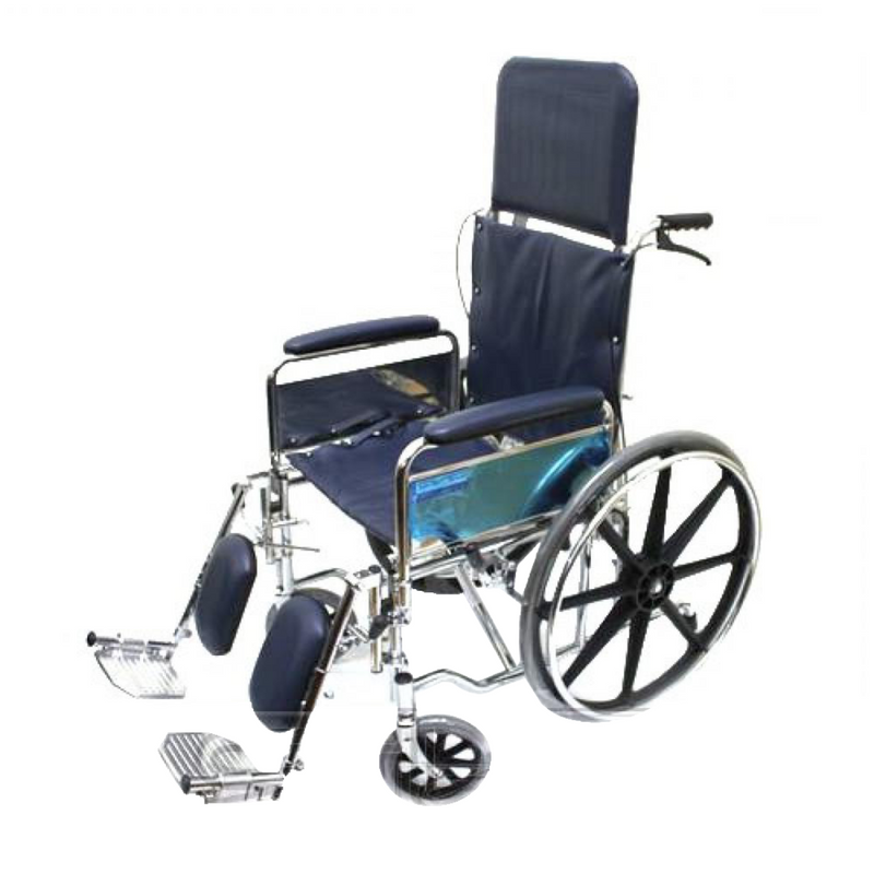 Chrome Recliner Wheelchair