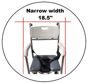 Stainless Steel Low Height Commode