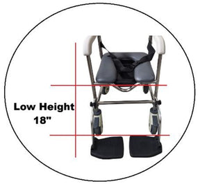 Stainless Steel Low Height Commode