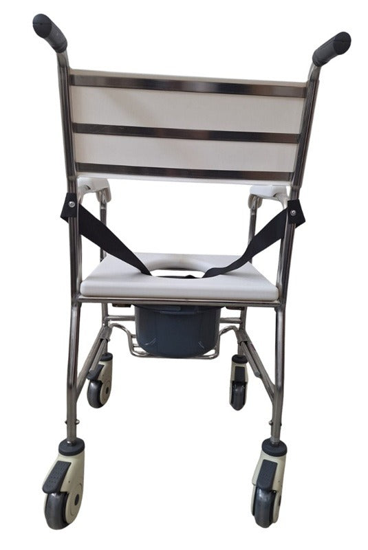 Stainless Steel Deluxe Commode