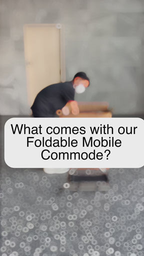 Foldable Mobile Commode