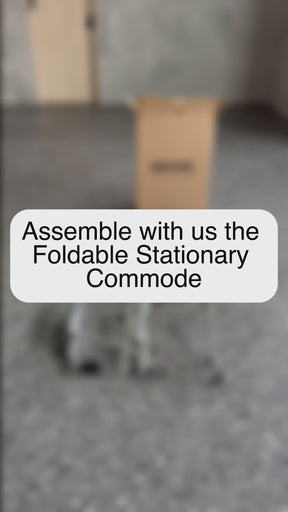 Foldable Stationary Commode