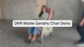 DNR Mobile Geriatric Chair with Drop Down Armrest