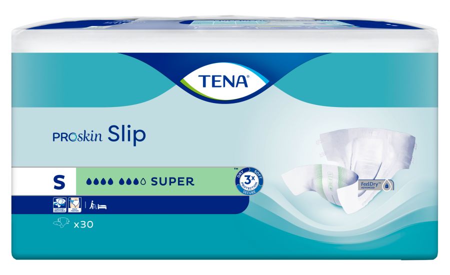 TENA ProSkin Slip Super Adult Diapers | 7 Drops