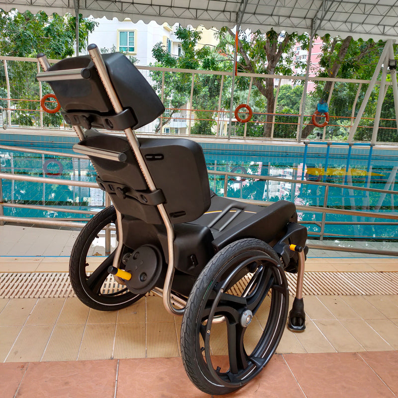 AquaTilt Pool Wheelchair rear view