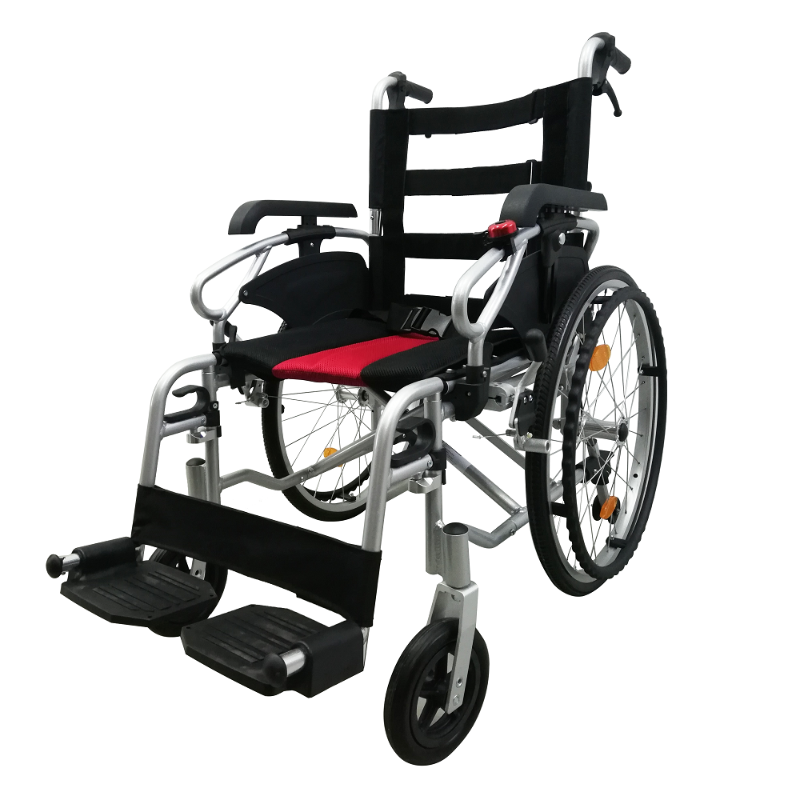 ASTRO Detachable Wheelchair with Height Adjustable Armrest tension backrest