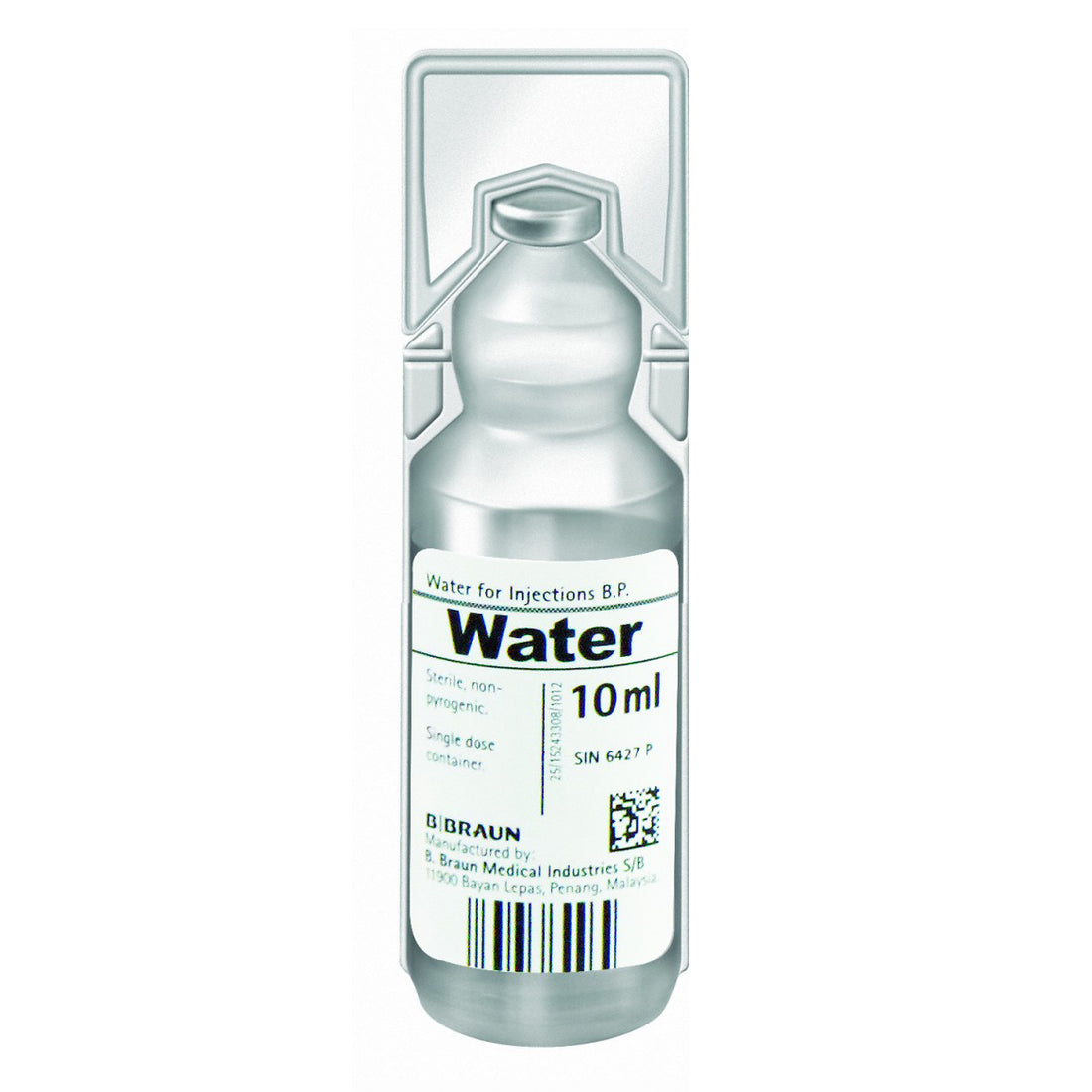 B. Braun Water for Injection B.P. - Dnr Wheels