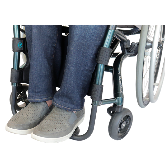 Bodypoint Aeromesh Calf Supports SP103 on wheelchair