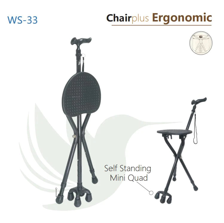 Chairplus with Ergonomic Handle (Smart Cane without Alarm) WS33