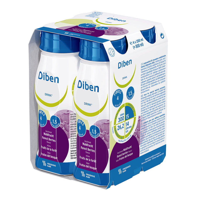 Diben Drink 200ml Forest Berries (Pack of 4 Bottles)