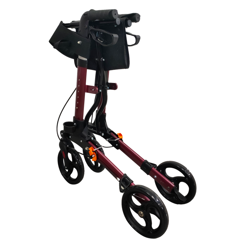 Euro 4-Wheel Foldable Aluminium Rollator half folding