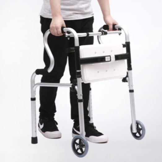 Foldable Walking Frame With Seat