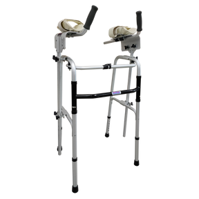 Foldable Walking Frame with Platform Crutch front view