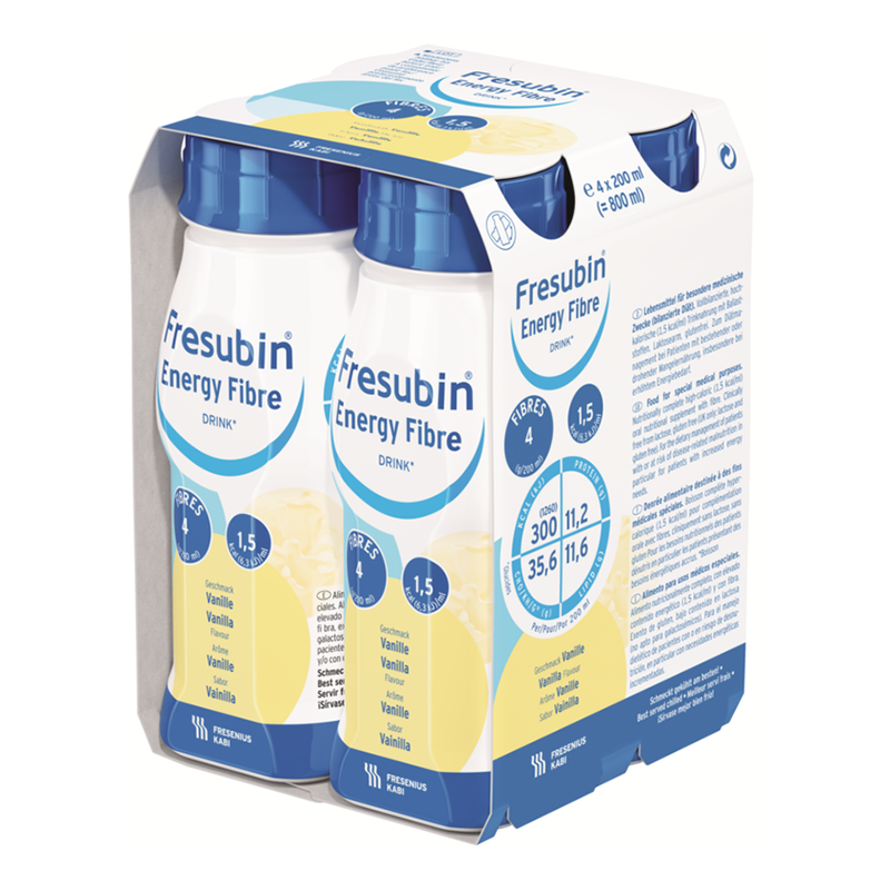 Fresubin Energy Fibre Drink 200ml vanilla (pack of 4)