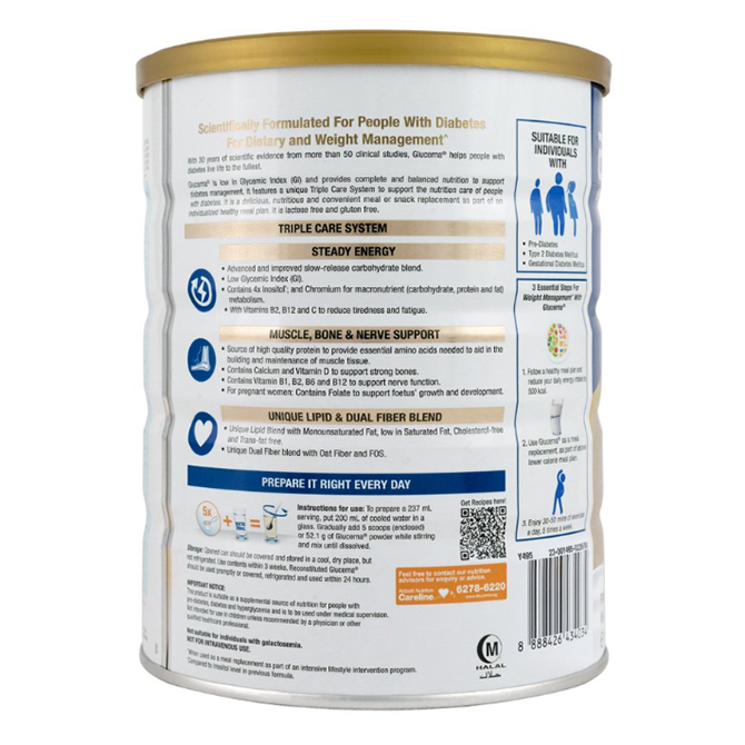 Abbott Glucerna Triple Care Powder 850g benefits