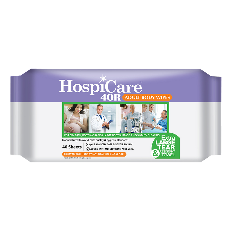 HospiCare 40R Adult Body Wipes