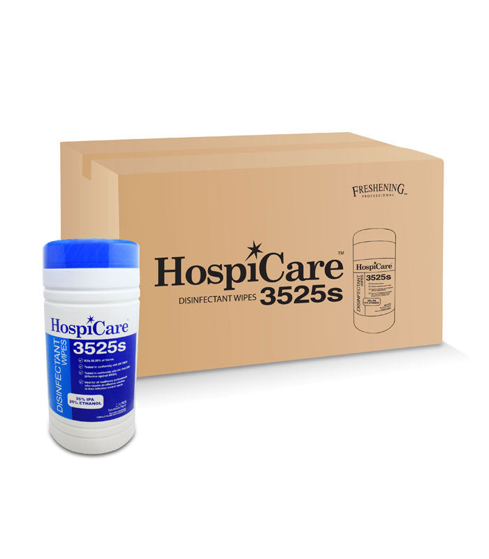 HospiCare 3525 Alcohol Wipes Canister 150 Sheets