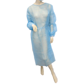 Disposable Isolation Gown with Knitted Cuff